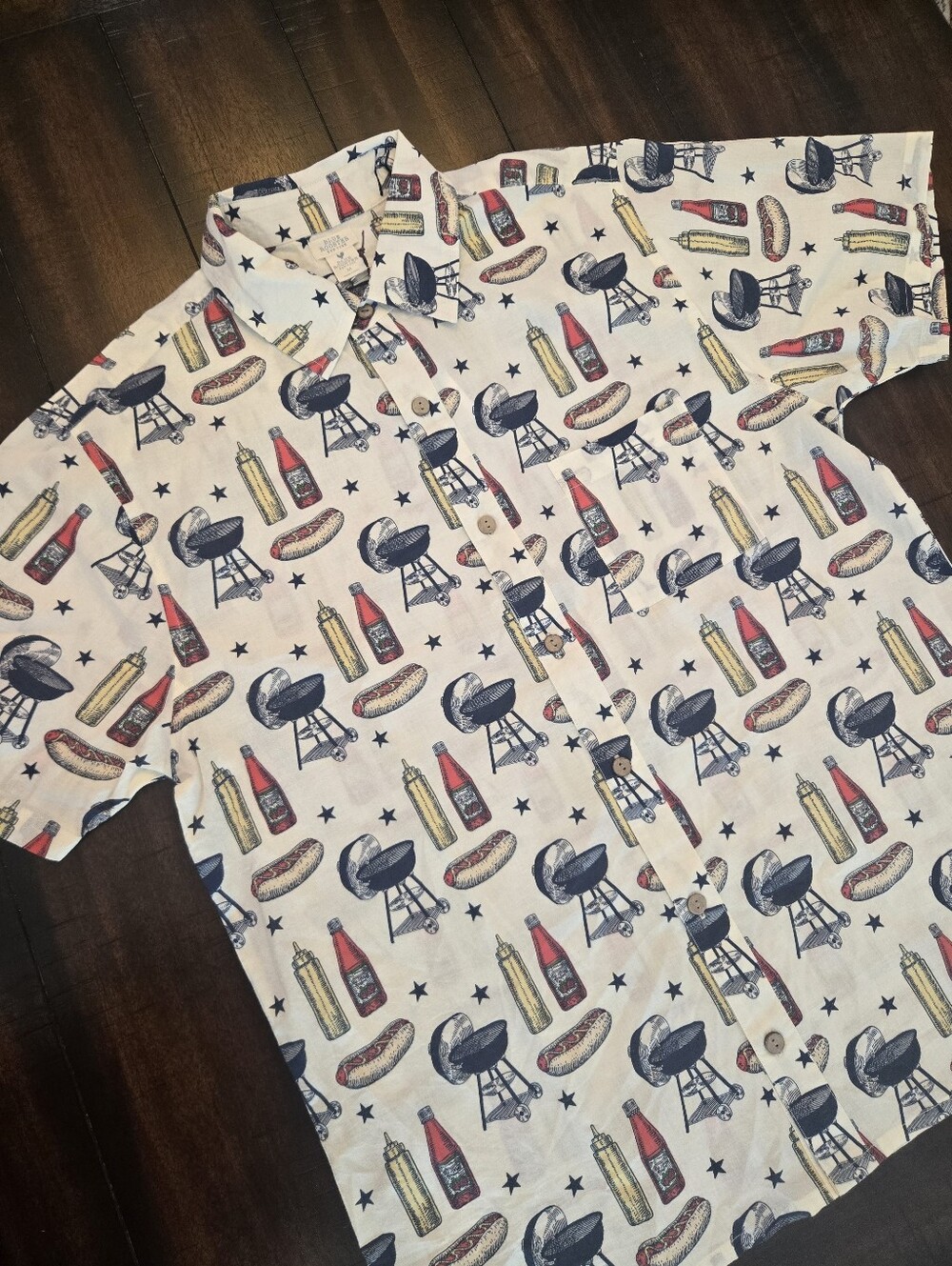 Blue Rooster New York Grilling Out Shirt NWT